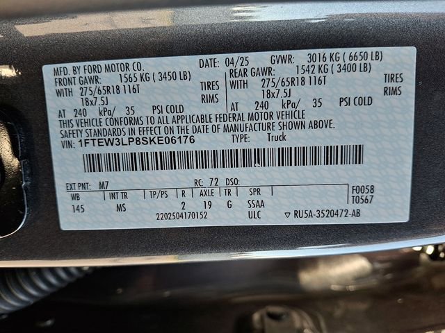 Used 2025 Ford F150 XLT w/ Equipment Group 301A Standard AWD/4WD image 26