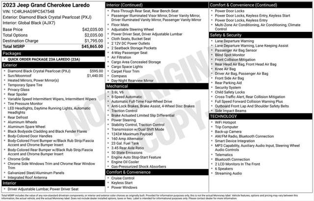 Certified 2023 Jeep Grand Cherokee Laredo AWD/4WD image 13