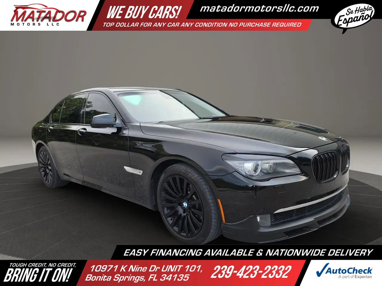 Used 2009 BMW 750i w/ Sport Pkg RWD image 3