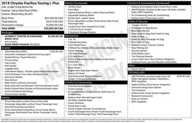 Used 2018 Chrysler Pacifica Touring-L Plus image 38