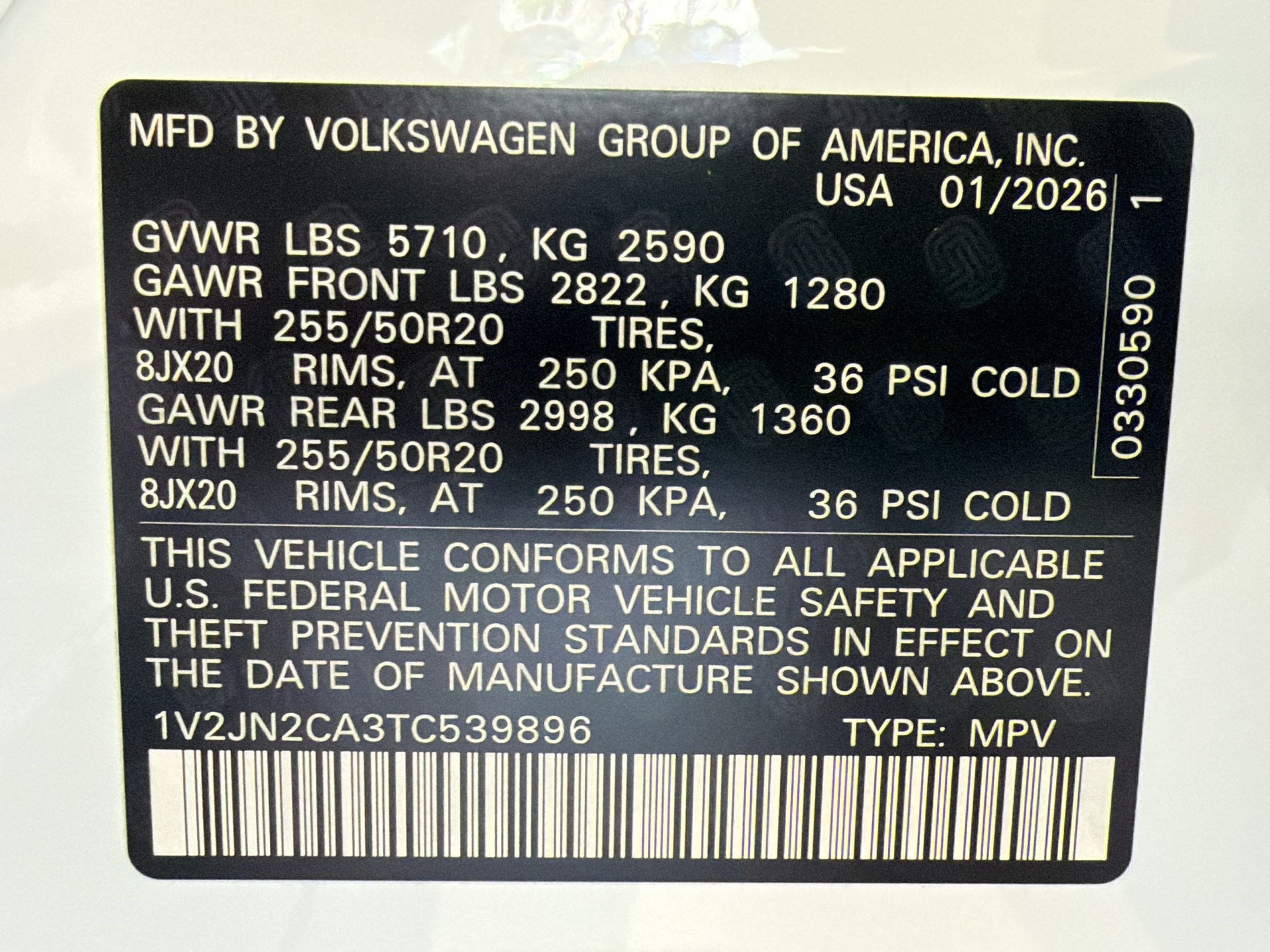 New 2026 Volkswagen Atlas SE FWD image 19