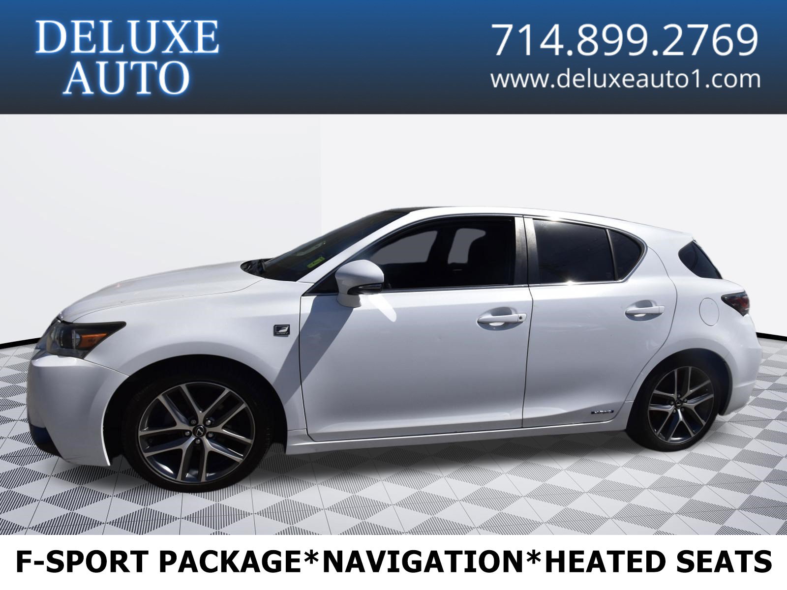 Used 2015 Lexus CT 200h w/ F Sport w/Nuluxe Interior FWD image 1