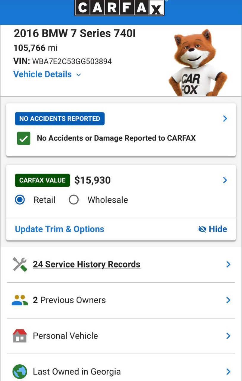 Used 2016 BMW 740i RWD image 21