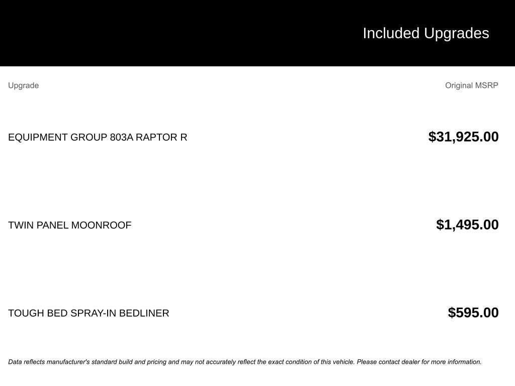 Used 2024 Ford F150 Raptor w/ Equipment Group 803A Raptor R image 5