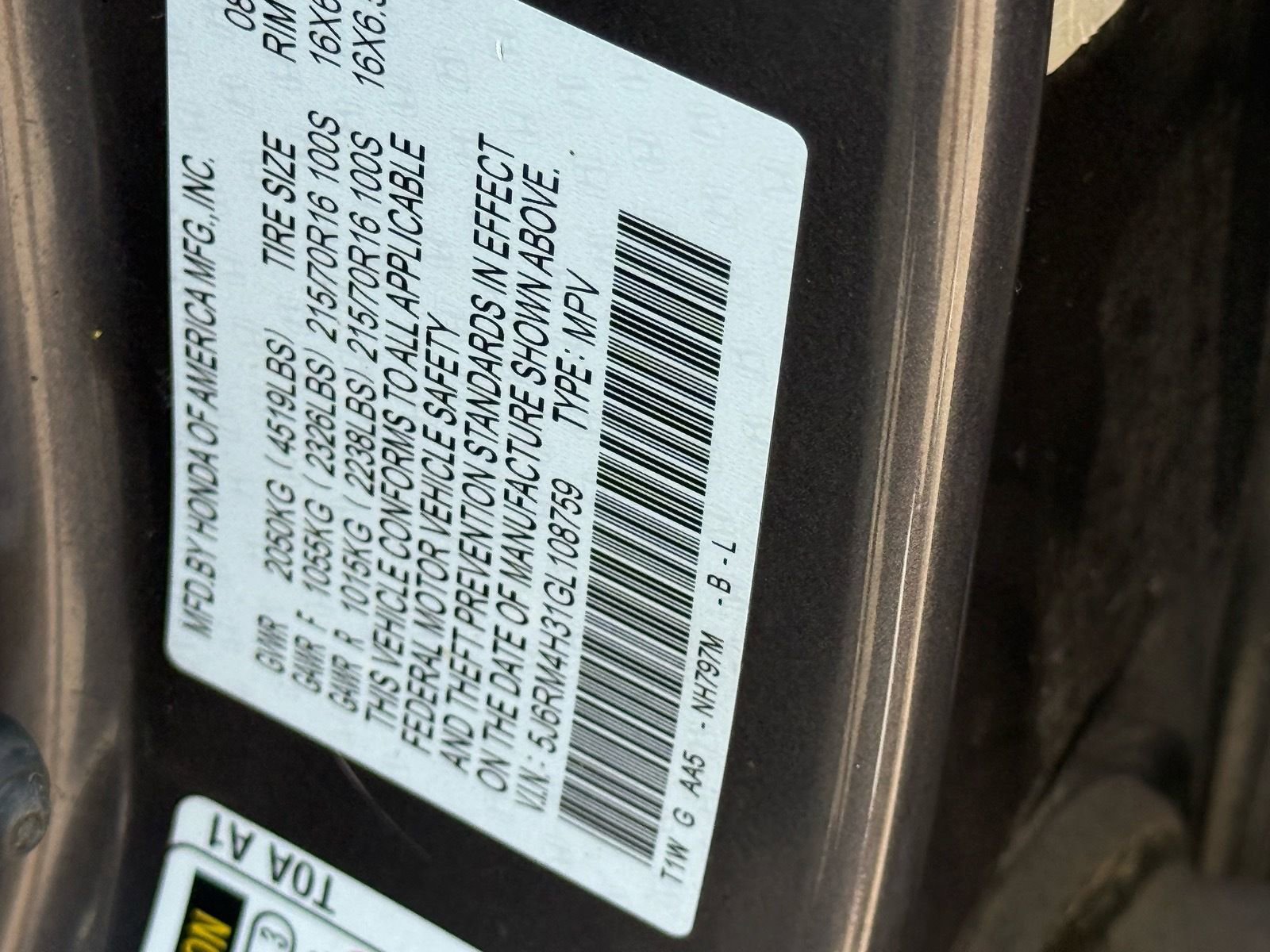 Used 2016 Honda CR-V LX image 35