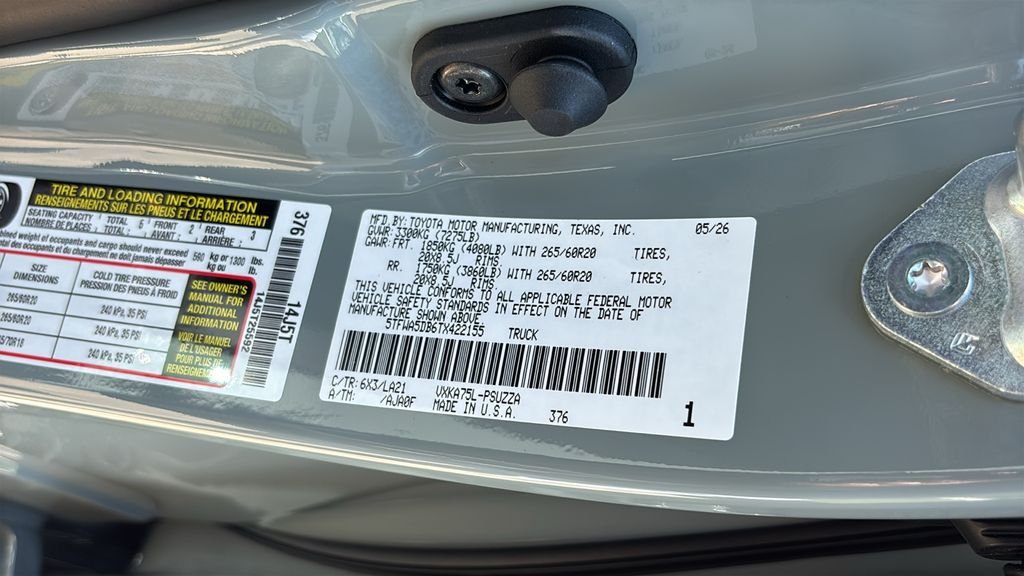 New 2026 Toyota Tundra Platinum AWD/4WD image 34