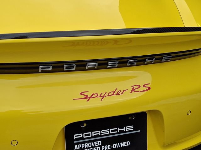Certified 2024 Porsche 718 Boxster Spyder RS w/ Weissach Package image 29