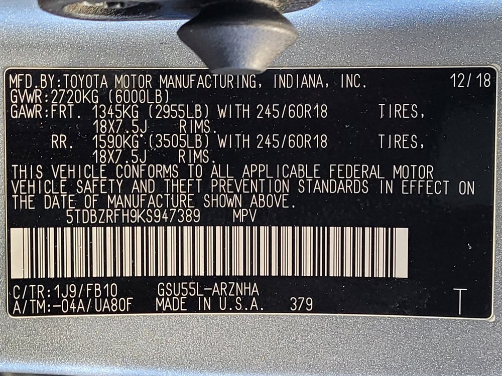 Used 2019 Toyota Highlander LE AWD/4WD image 33
