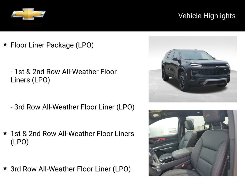 Used 2024 Chevrolet Traverse Z71 w/ LPO, Floor Liner Package AWD/4WD image 19
