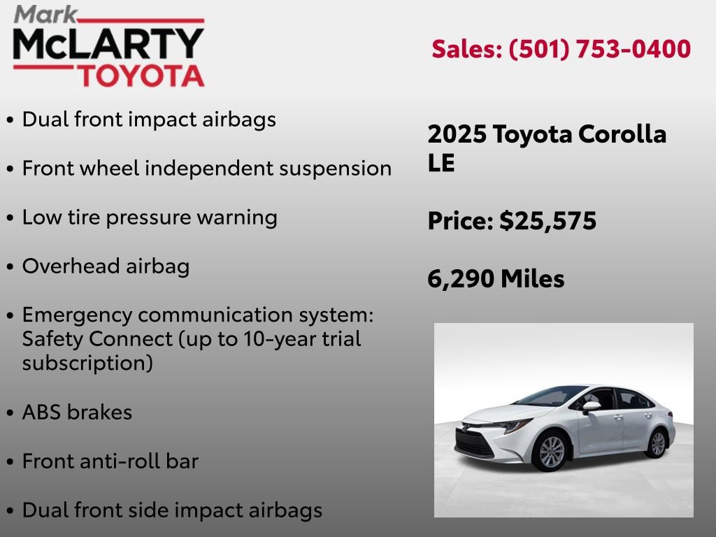 Certified 2025 Toyota Corolla LE w/ LE Premium Package FWD image 32