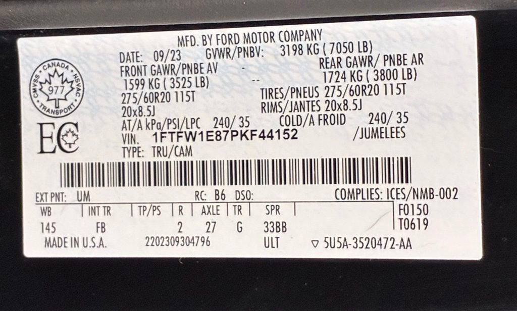 Used 2023 Ford F150 XLT w/ Equipment Group 302A High image 56