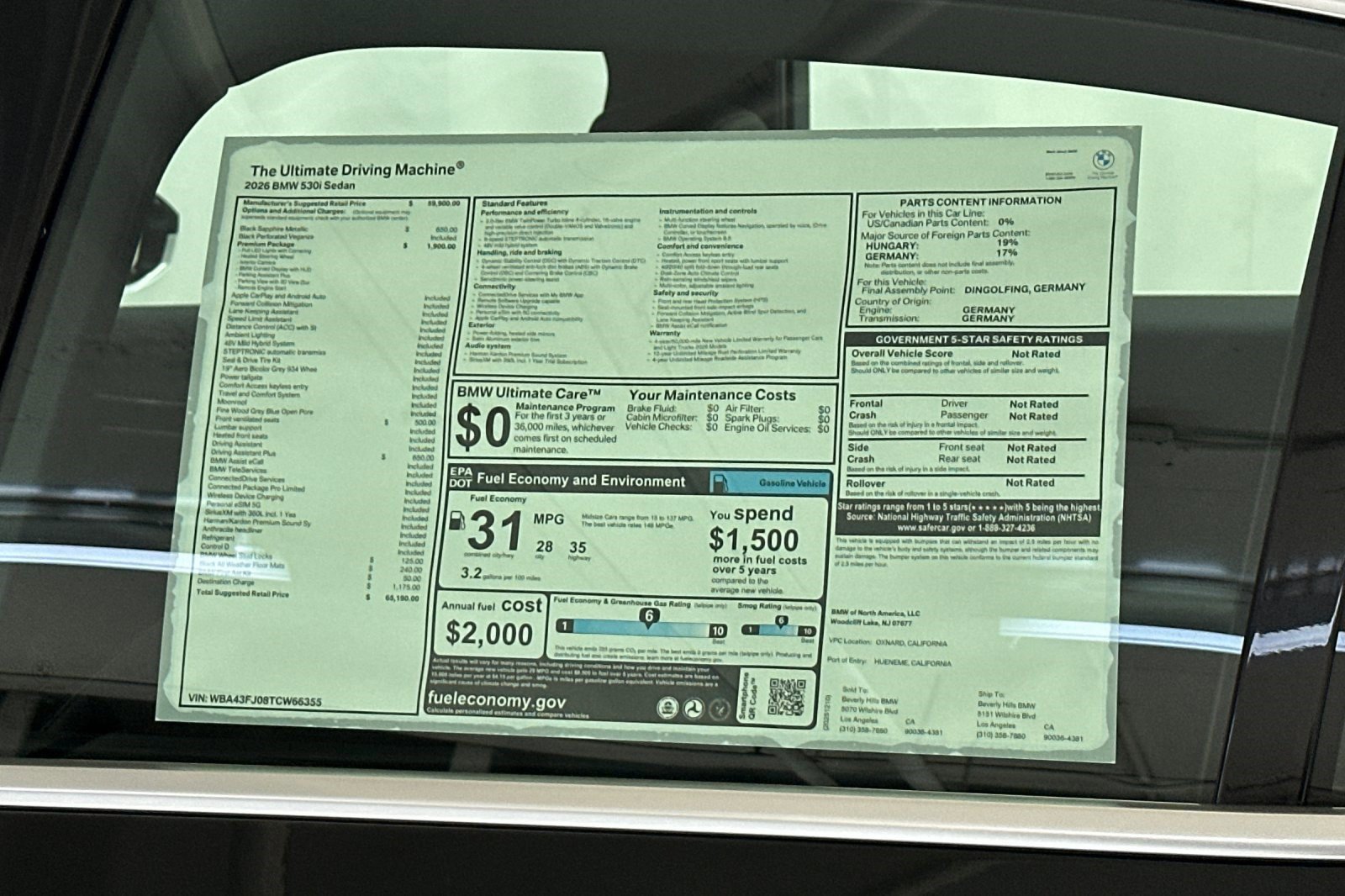 Used 2026 BMW 530i w/ Premium Package RWD image 29