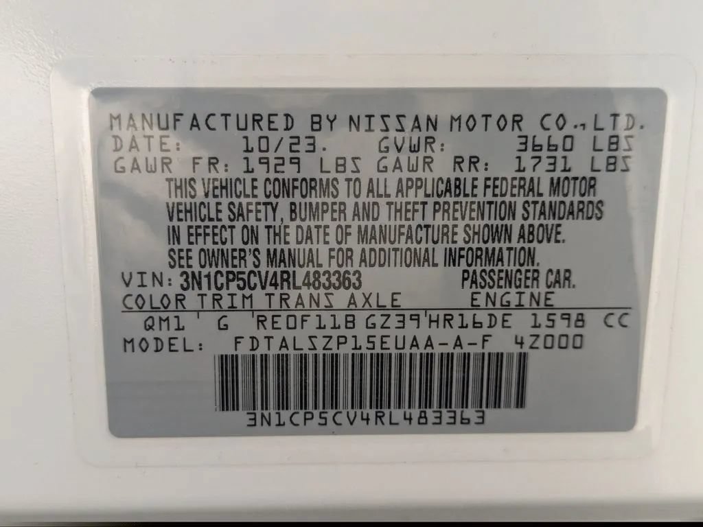 Certified 2024 Nissan Kicks SV FWD image 27