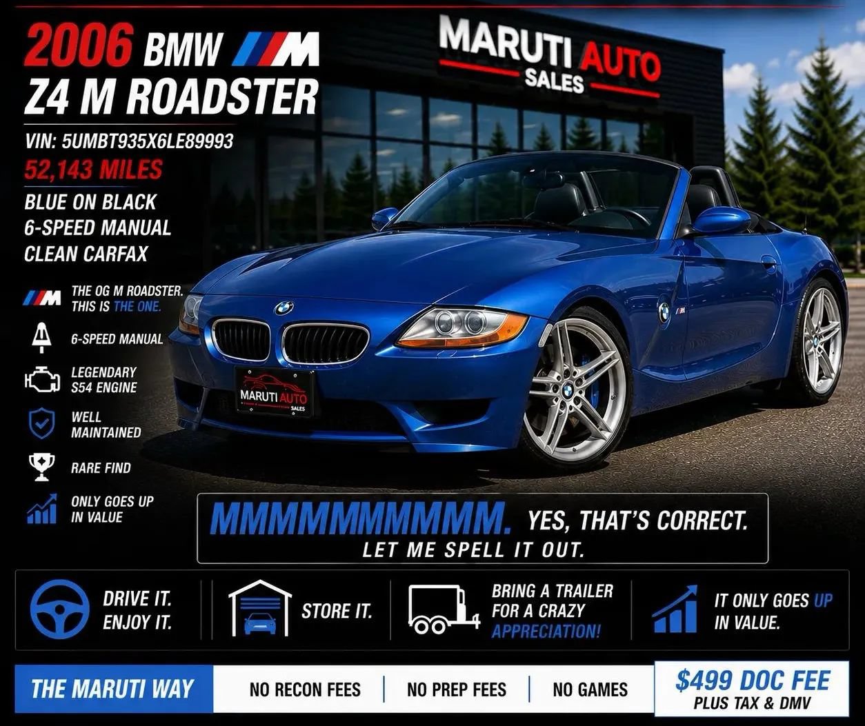 Used 2006 BMW M Roadster RWD image 53