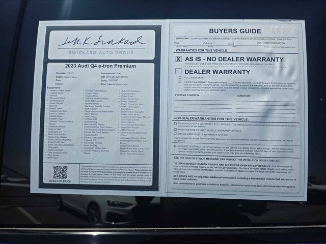 Used 2023 Audi Q4 e-tron Premium Plus w/ Premium Plus AWD/4WD image 17