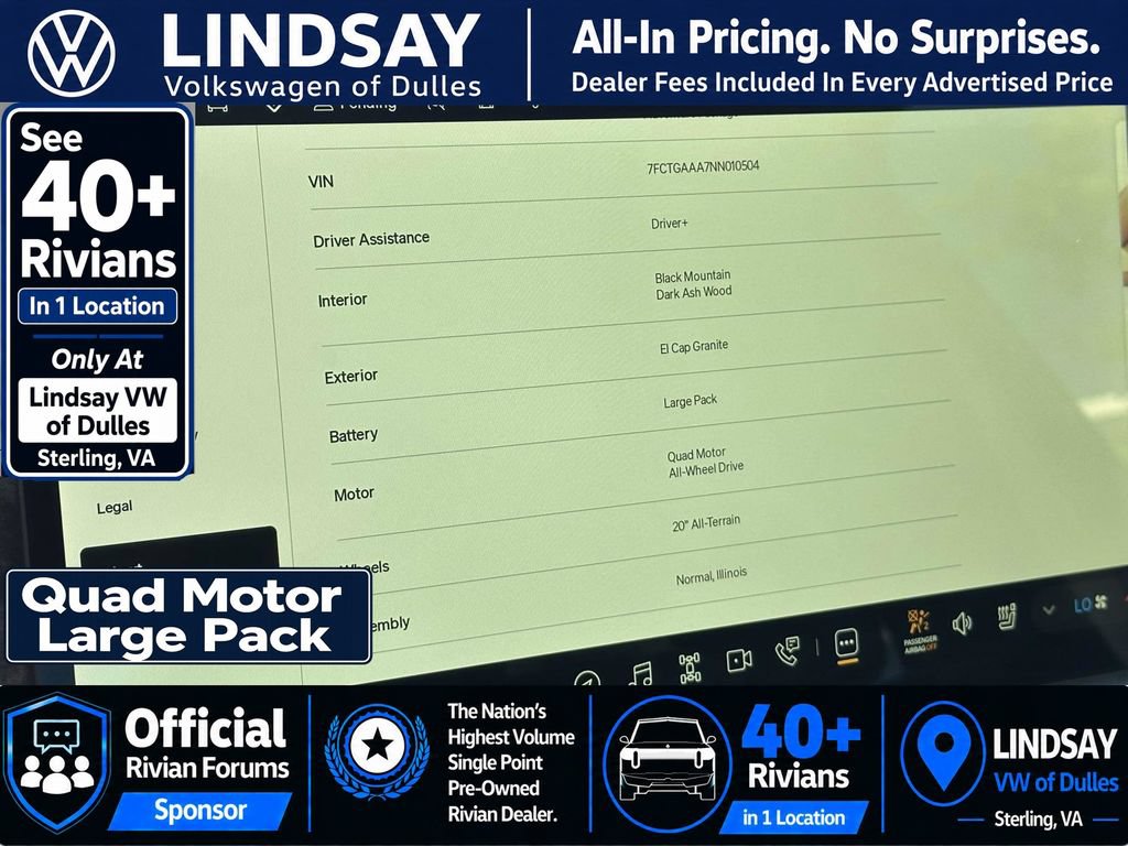 Used 2022 Rivian R1T Adventure AWD/4WD image 26
