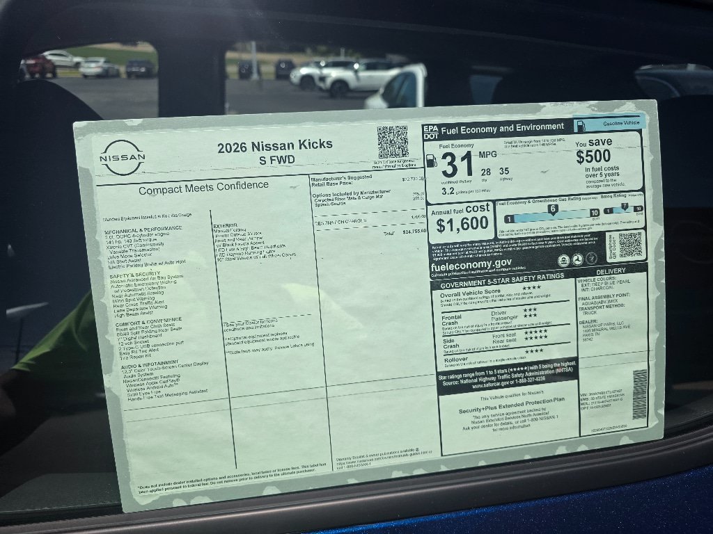 New 2026 Nissan Kicks S FWD image 20