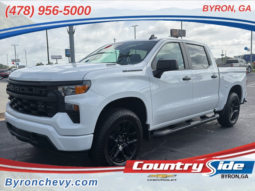New 2026 Chevrolet Silverado 1500 Custom w/ Turbomax Blackout Package AWD/4WD image 1