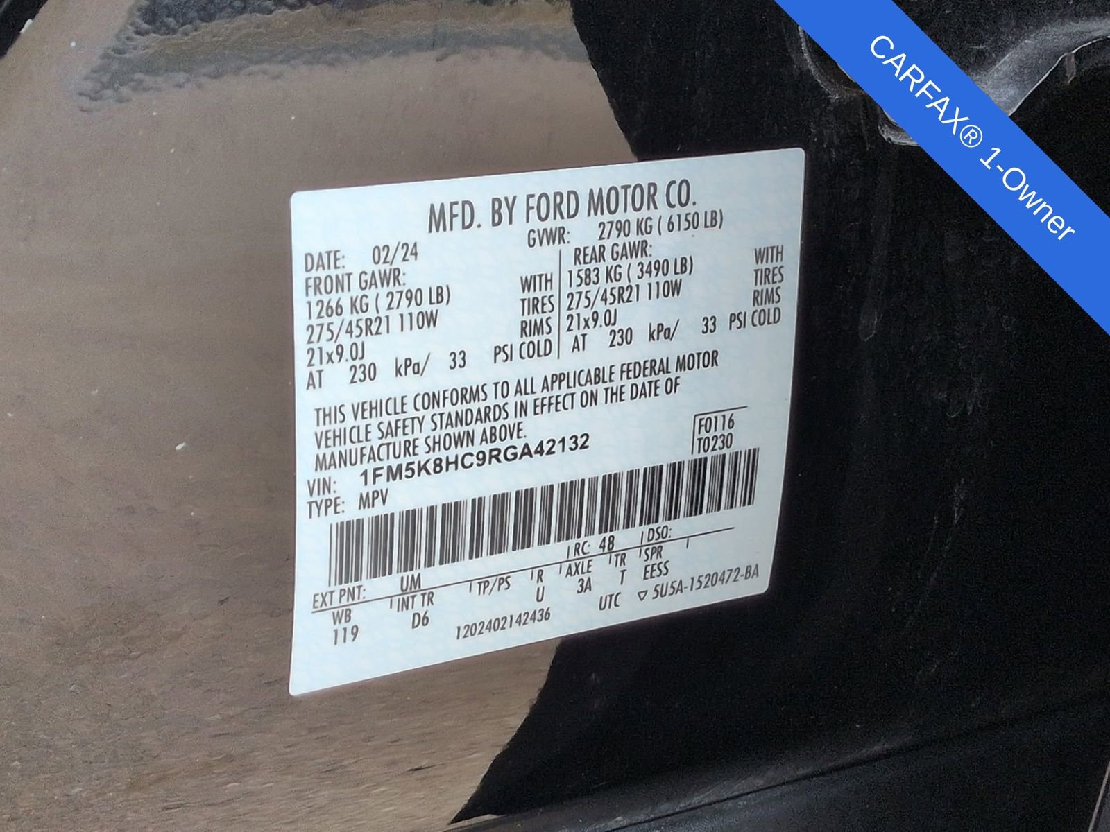 Used 2024 Ford Explorer Platinum w/ Technology Package image 42