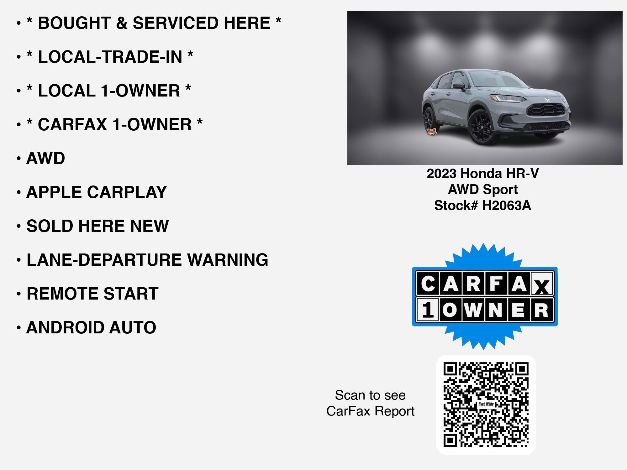 Used 2023 Honda HR-V Sport image 7