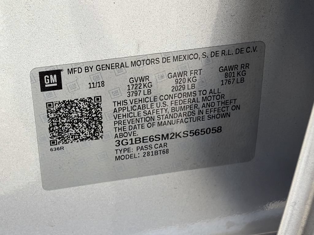 Used 2019 Chevrolet Cruze LT FWD image 13