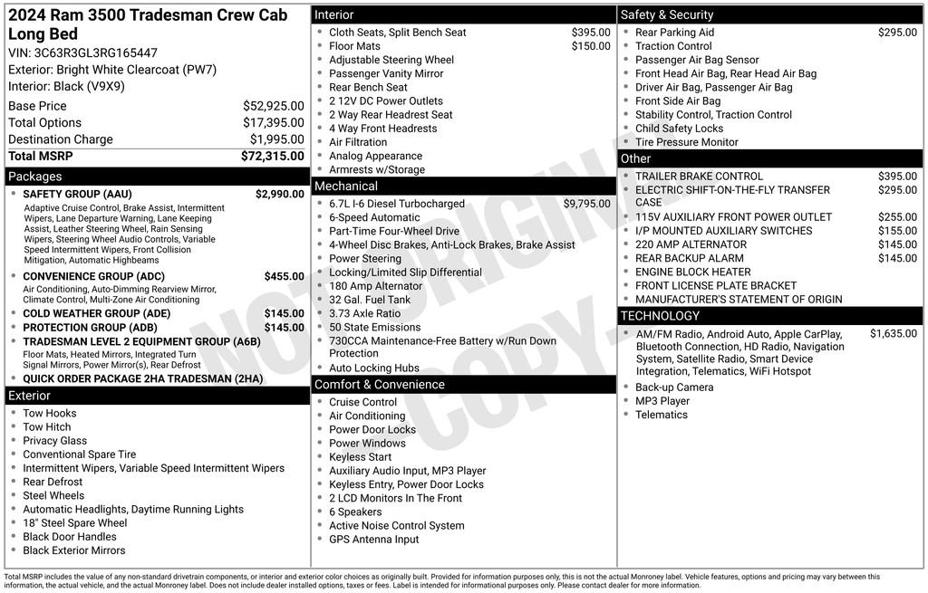 Used 2024 RAM 3500 Tradesman w/ Safety Group image 29