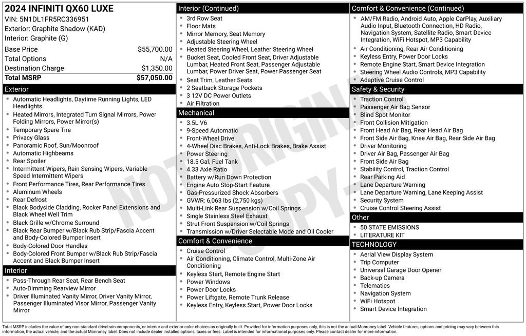 Used 2024 INFINITI QX60 Luxe image 5