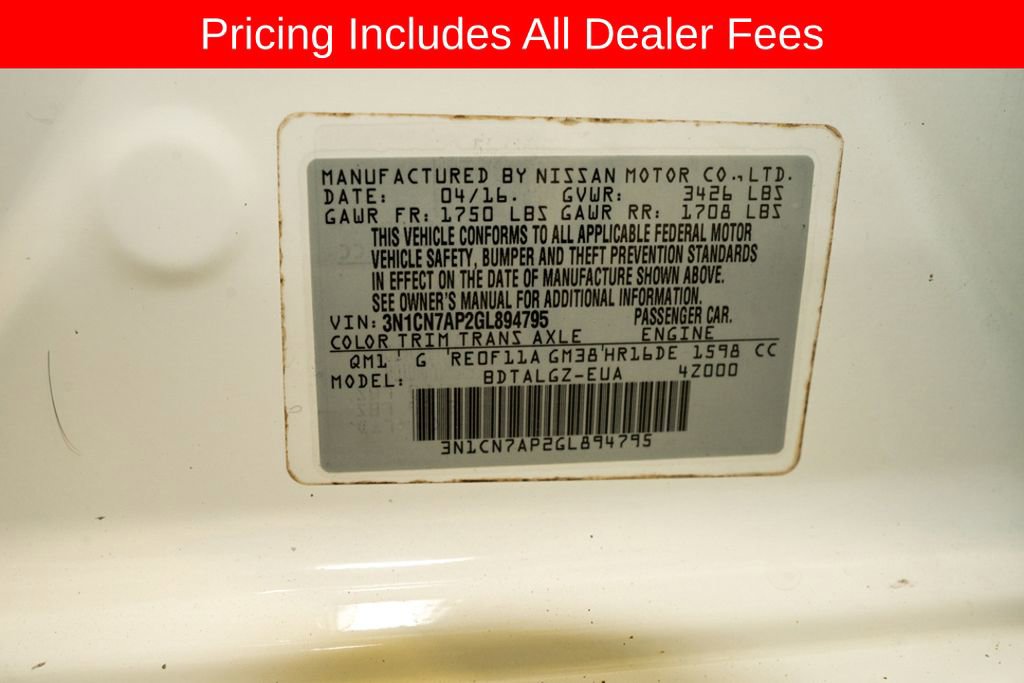 Used 2016 Nissan Versa FWD image 19