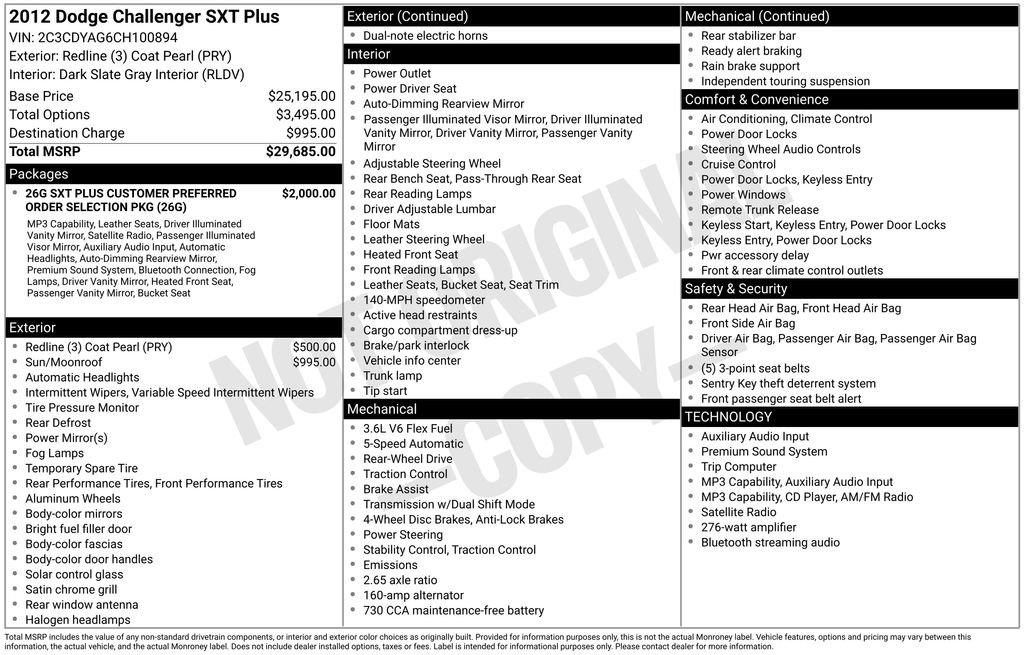 Used 2012 Dodge Challenger SXT Plus RWD image 6