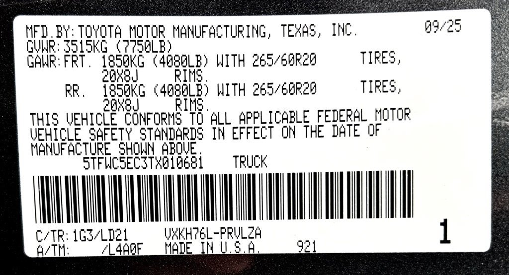 New 2026 Toyota Tundra Limited image 25
