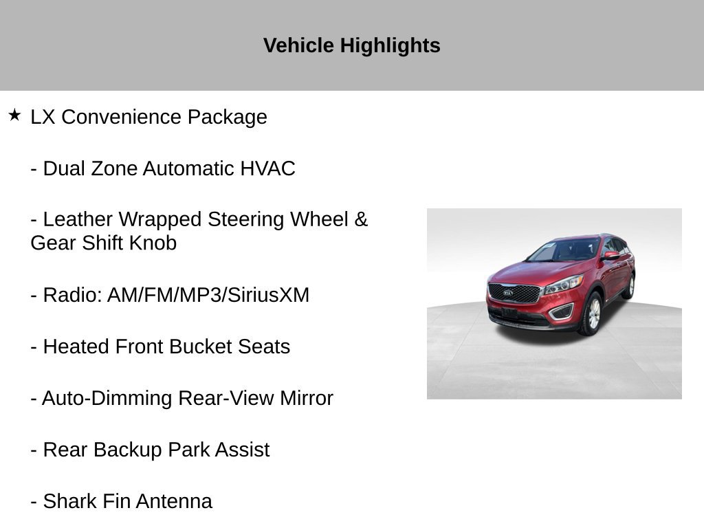 Used 2017 Kia Sorento AWD w/ LX Convenience Package image 18