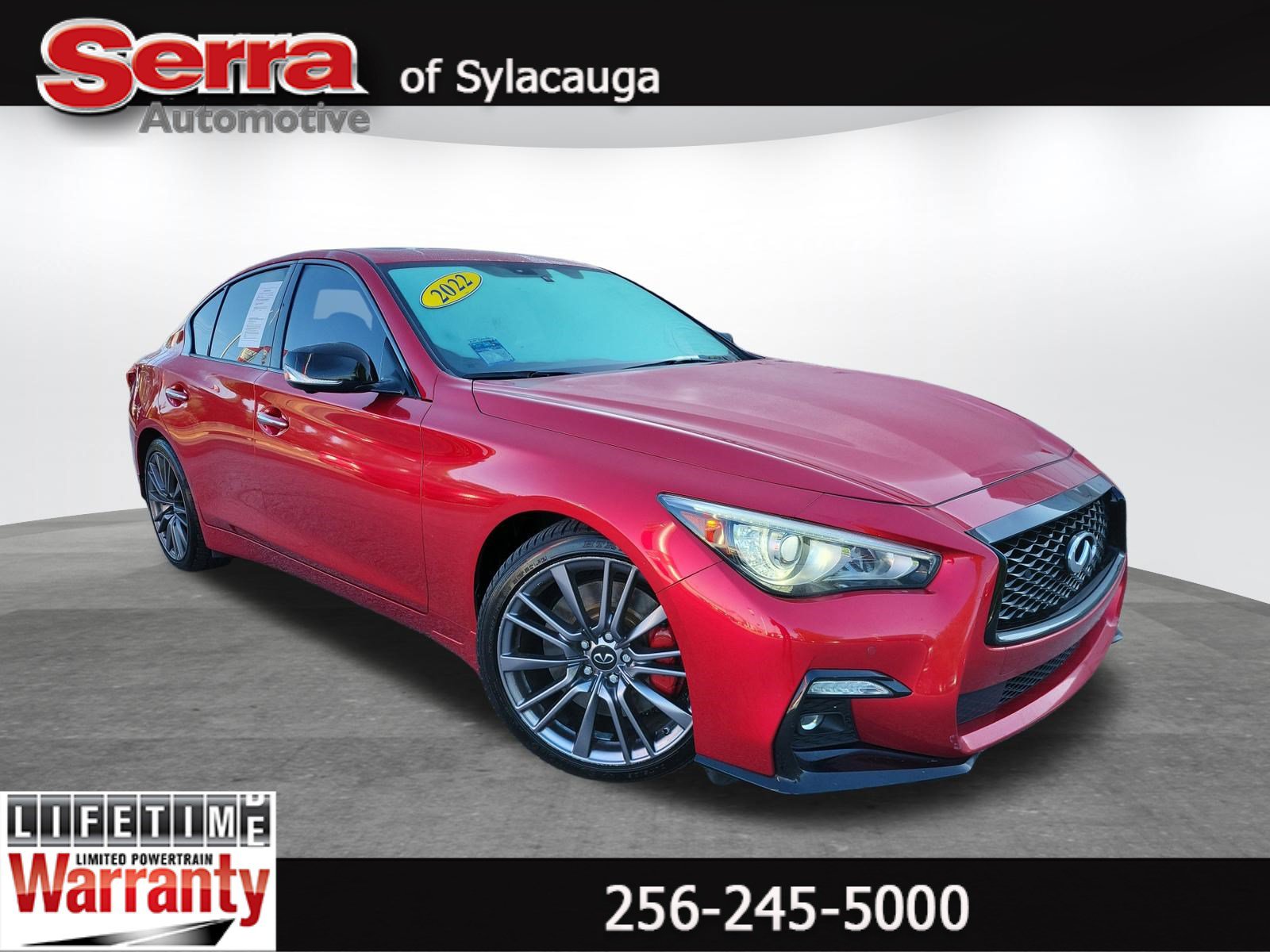 Used 2022 INFINITI Q50 Red Sport 400 w/ Cargo Package RWD image 1