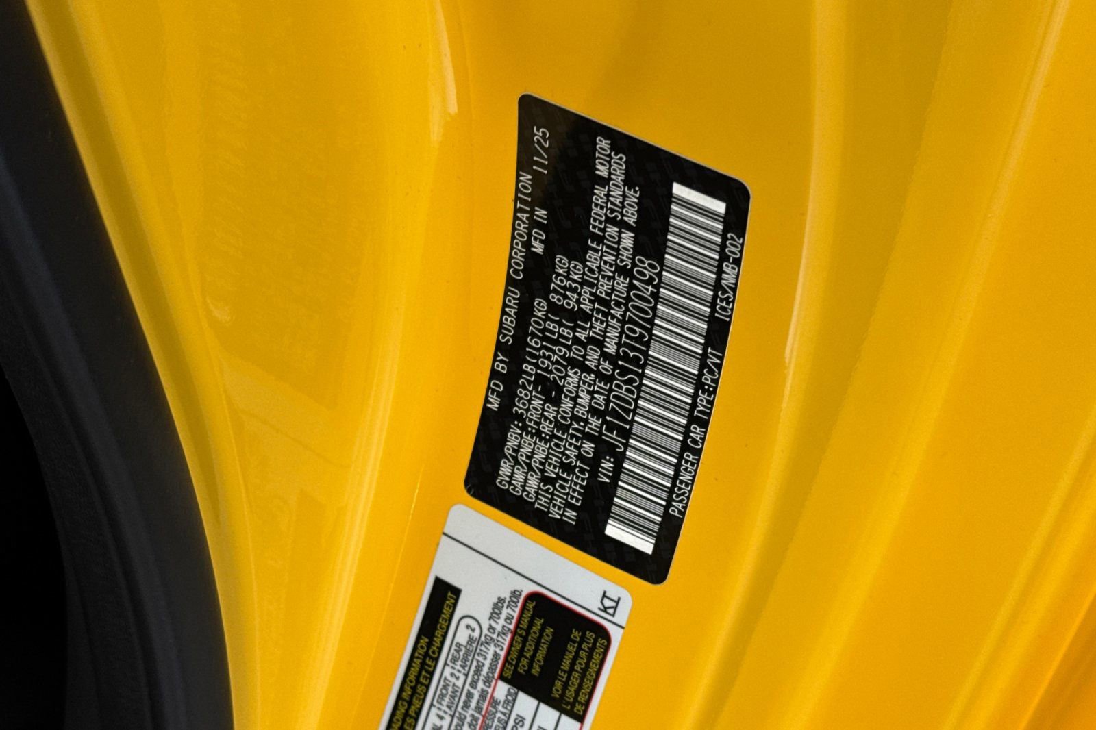 New 2026 Subaru BRZ Series.Yellow RWD image 24