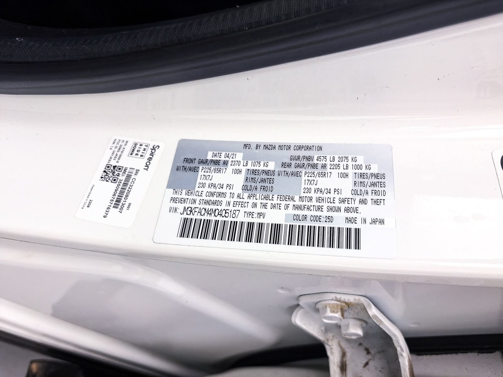 Used 2021 MAZDA CX-5 Touring FWD image 38