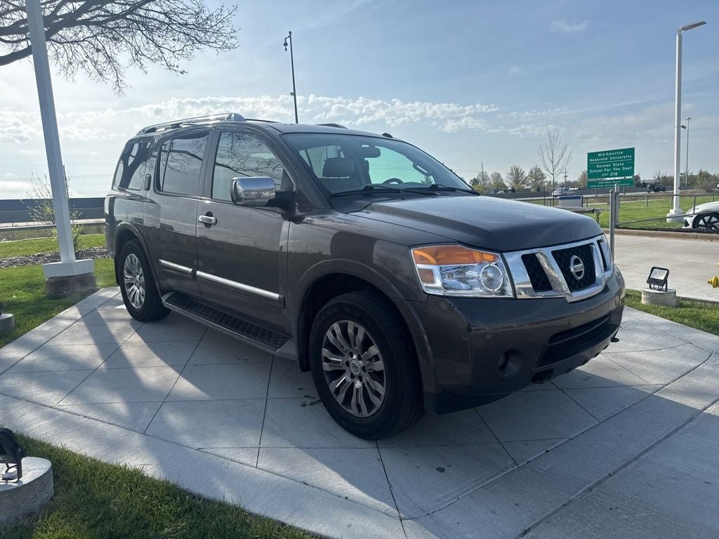 Used 2015 Nissan Armada Platinum w/ 2nd Row Captain Seat Package AWD/4WD image 2
