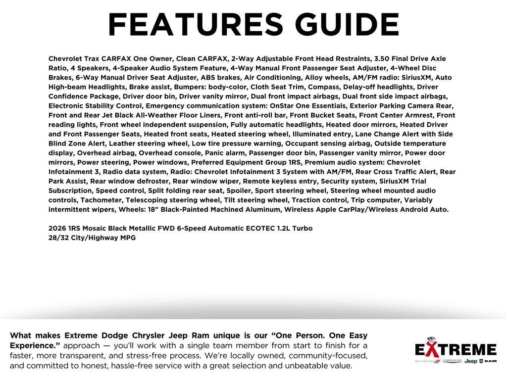 Used 2026 Chevrolet Trax RS w/ Driver Confidence Package image 2