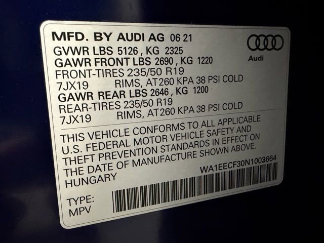 Used 2022 Audi Q3 2.0T Premium Plus w/ Premium Plus Package image 32