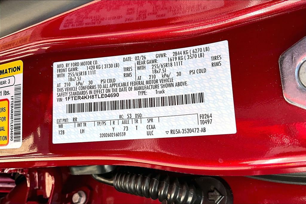 New 2026 Ford Ranger Lariat image 9