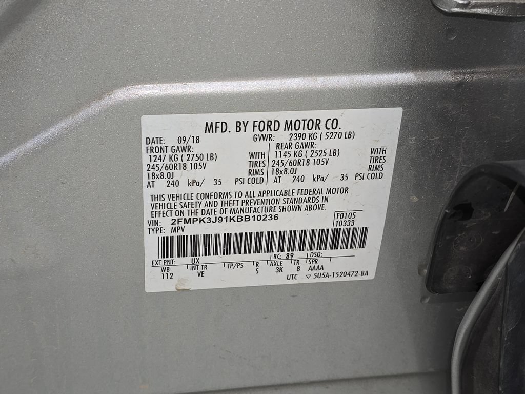 Used 2019 Ford Edge SEL w/ Equipment Group 201A FWD image 34