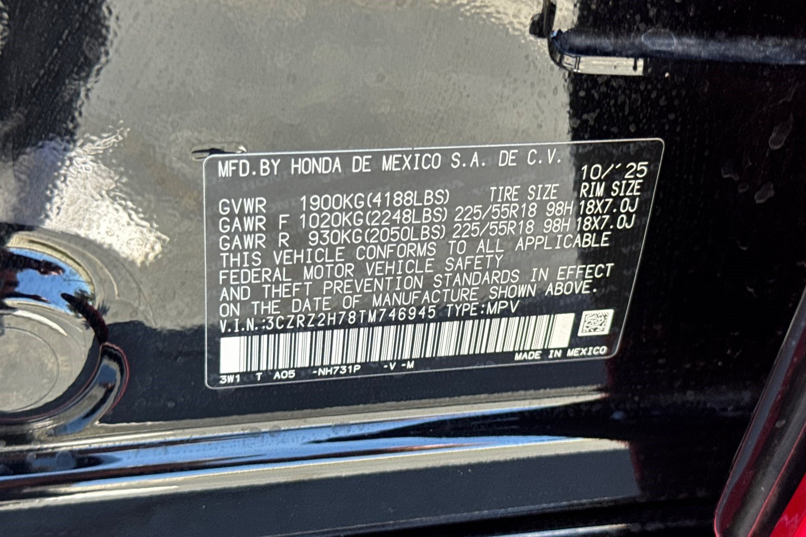 Used 2026 Honda HR-V EX-L image 40