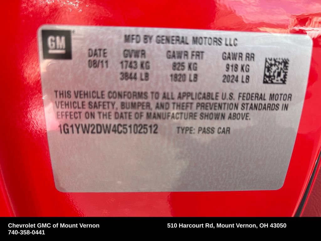 Used 2012 Chevrolet Corvette Grand Sport w/ 3LT Preferred Equipment Group RWD image 25