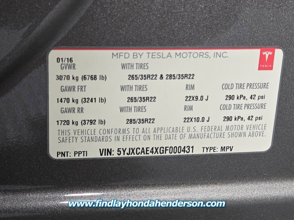 Used 2016 Tesla Model X P90D image 14