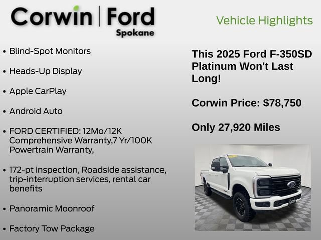 Used 2025 Ford F350 Platinum w/ Tremor Off-Road Package image 13