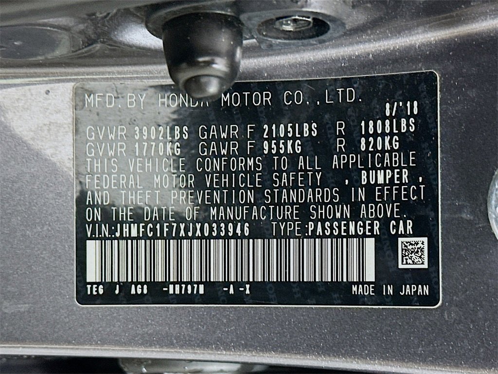 Used 2018 Honda Civic EX-L image 31