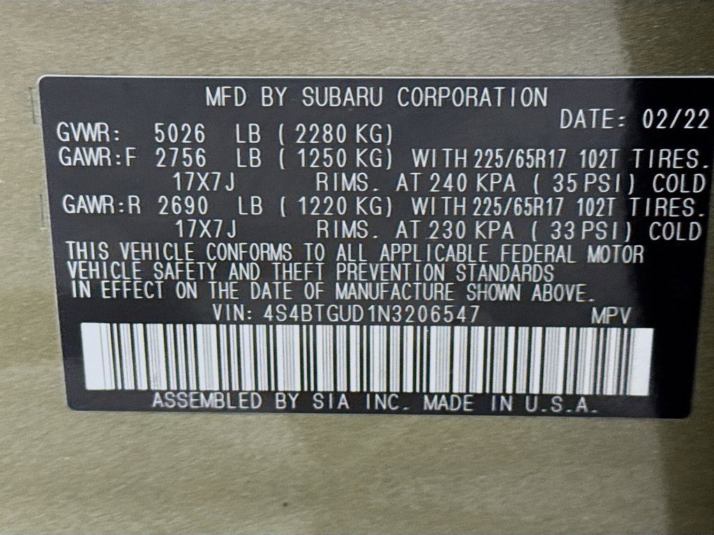 Used 2022 Subaru Outback Wilderness image 33