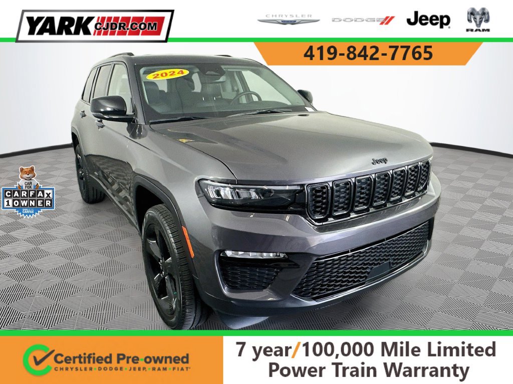 Certified 2024 Jeep Grand Cherokee Limited w/ Black Appearance Package