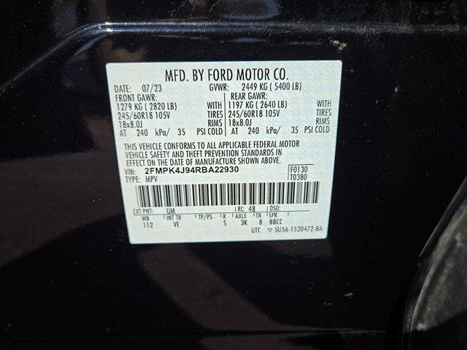 Certified 2024 Ford Edge SEL w/ Convenience Package AWD/4WD image 27