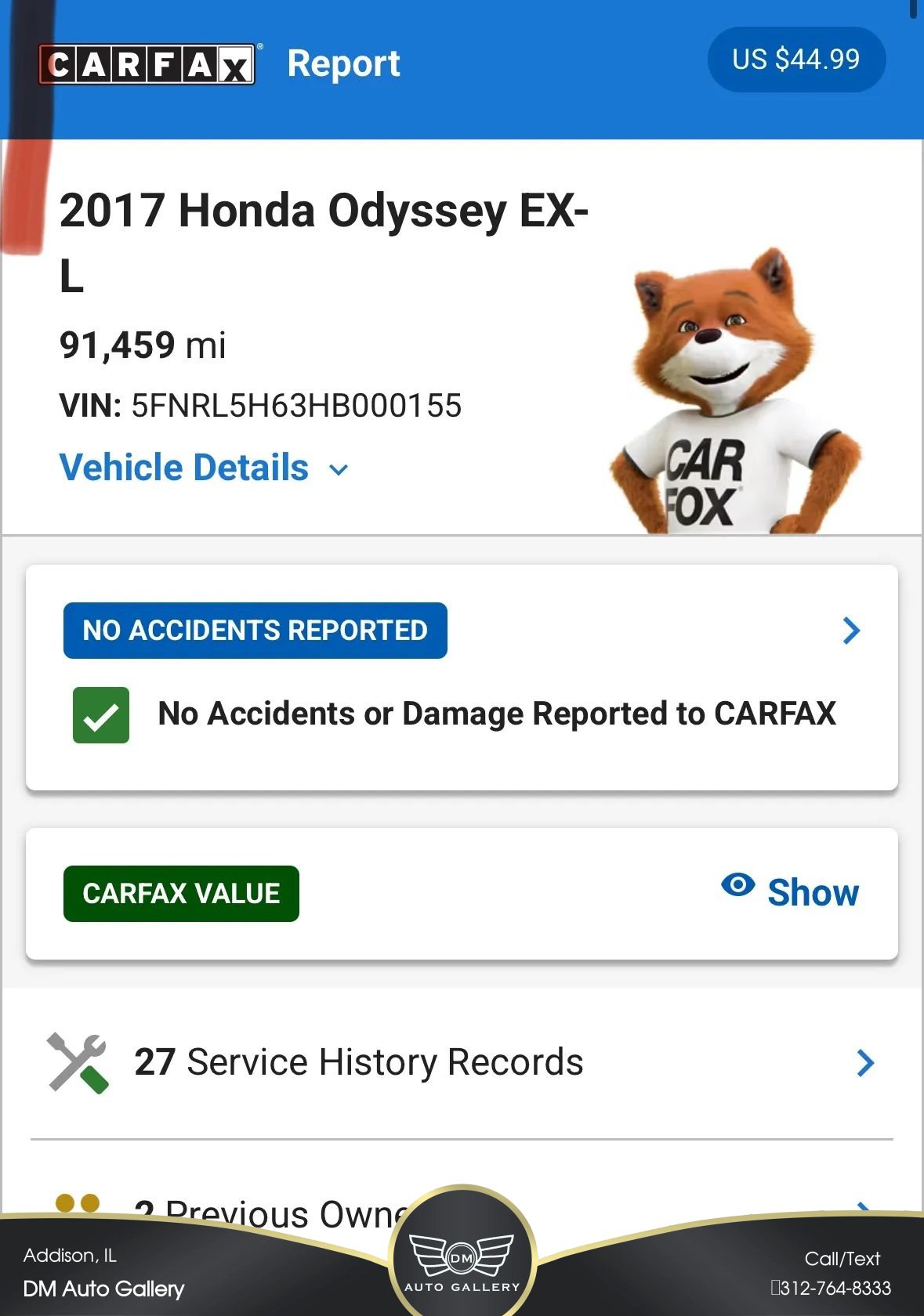 Used 2017 Honda Odyssey EX-L image 32