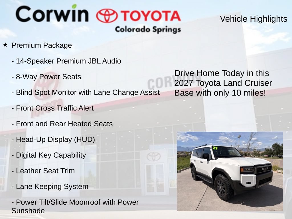 Used 2027 Toyota Land Cruiser w/ Premium Package AWD/4WD image 7