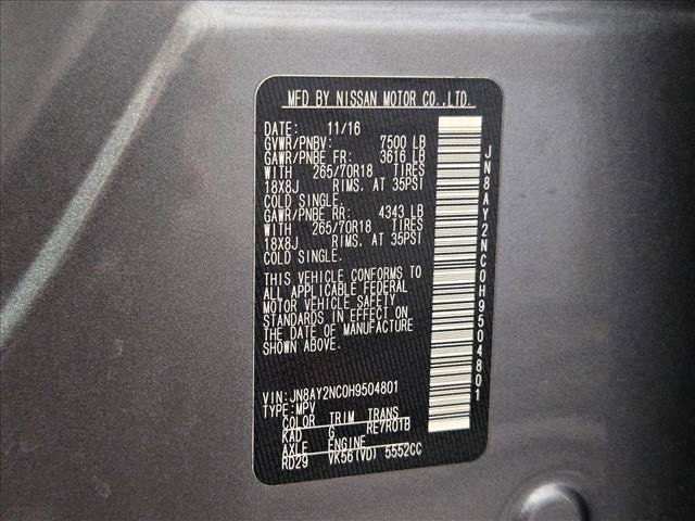 Used 2017 Nissan Armada SV w/ Driver Package AWD/4WD image 24